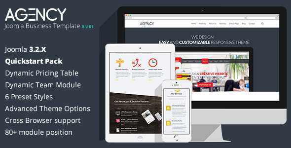 Agency - Themeforest Corporate Clean Joomla Template