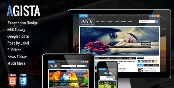 Agista - Themeforest Responsive Blogger Template