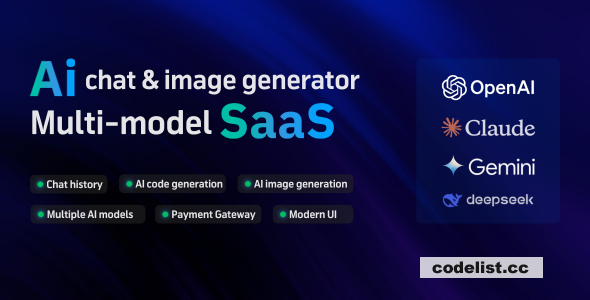 AI Chat, Image v3.0.0 - AI Multi Model SaaS