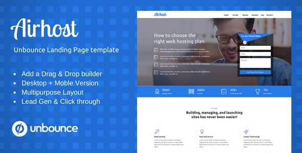 Airhost - Multi-Purpose Template with Unbounce Page Builder