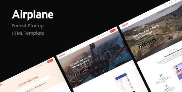 Airplane v1.1 - Startup HTML Template
