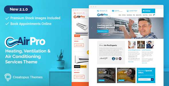 AirPro v2.5.2 - Heating and Air conditioning Theme