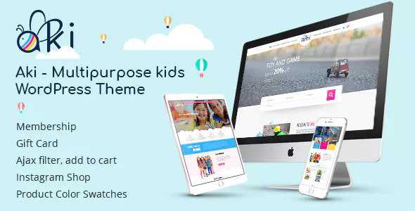 Aki v1.2.8 - Multipurpose Kids WordPress Theme
