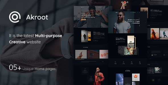 Akroot - It is the Multi-Purpose Creative PSD Template