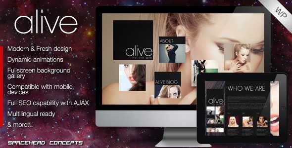 Alive - Themeforest Creative WordPress Theme