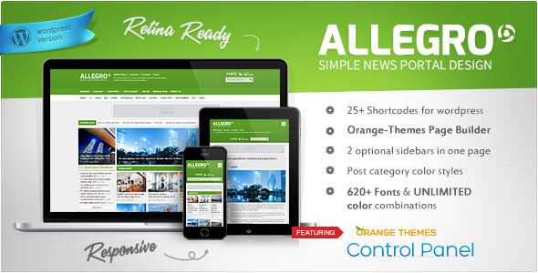 Allegro - Themeforest Multipurpose News, Magazine Theme