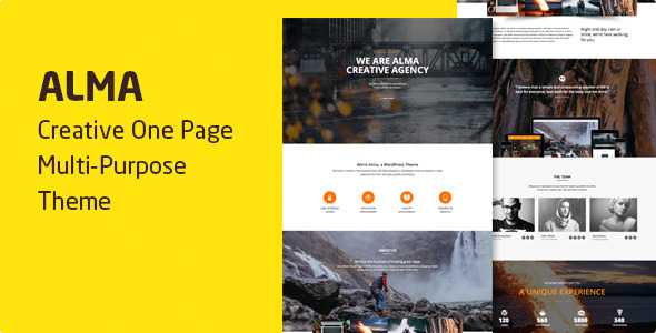 Alma - Parallax One Page Multi-Purpose Theme