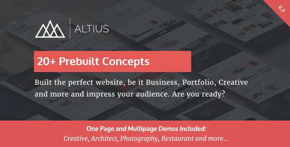 Altius v1.1 - Multi-Purpose WordPress Theme