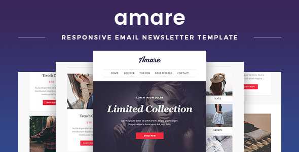 Amare - Responsive Email & Newsletter Template