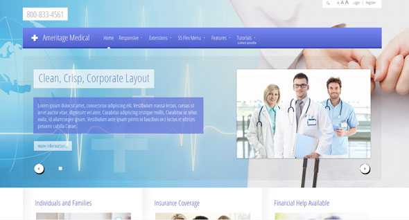 Ameritage Medical Shape5 Joomla Template