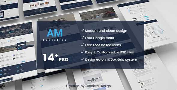 Amlogistic - Transportation & Logistics PSD Template