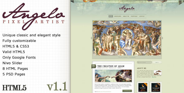Angelo - Art Template - Themeforest HTML