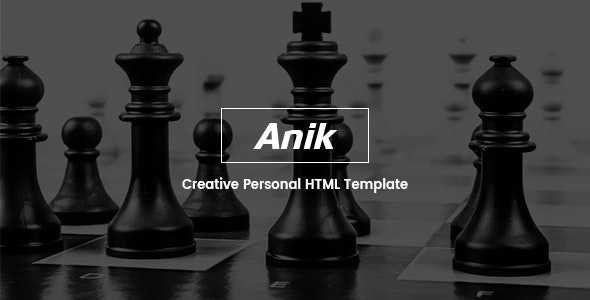 Anik - Personal Portfolio Template