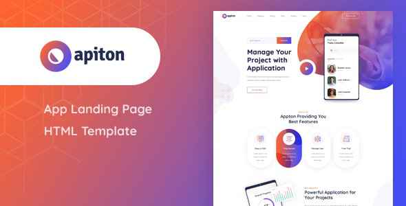 Apiton v1.0 - App Landing Page HTML Template