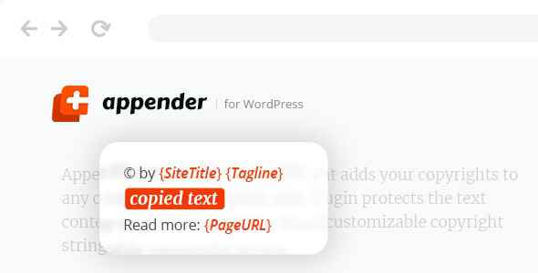 Appender v1.0.1 - Copycat Content Protection for WordPress