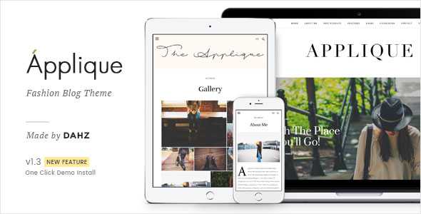 Applique - Fashion Blog Theme