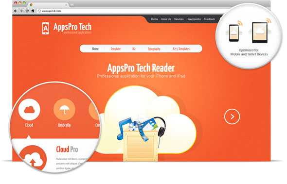 AppsPro Tech 3.4 J2.5 GavickPro Business Mobile Template