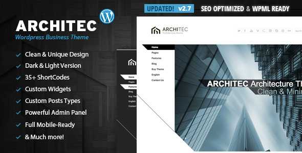 Architec - Themeforest Architecture Wordpress Theme