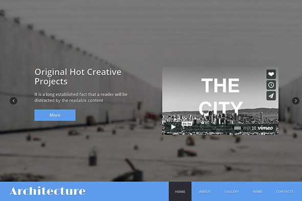 Architecture - Creativemarket One Page Theme