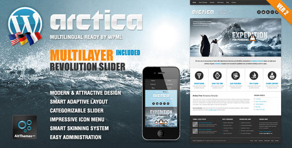 ARCTICA RESPONSIVE THEMEFOREST WORDPRESS THEME