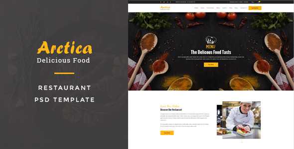 Artica : Restaurant PSD Template