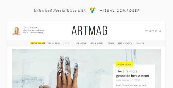 Artmag v1.6.2.3 - Clean WordPress Blog & Magazine Theme