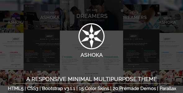 Ashoka - Responsive Minimal Multipurpose HTML Theme