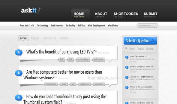 AskIt ElegantThemes WordPress Theme