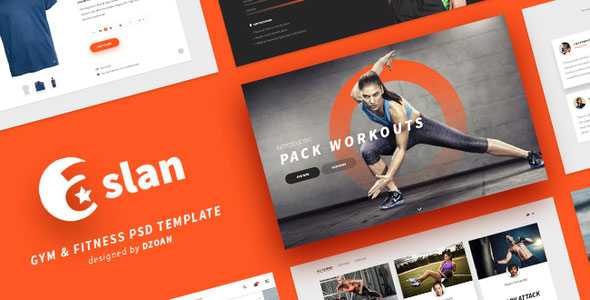 ASLAN | Gym & Fitness PSD Template