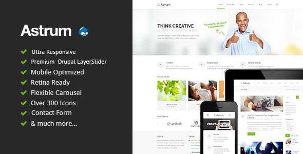 Astrum - Themeforest Responsive Drupal Theme