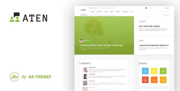 Aten - Intranet & Community PSD Template