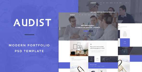 Audist - Modern Portfolio PSD Template
