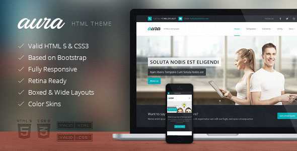 Aura v1.8.4 - HTML Responsive Multipurpose Template