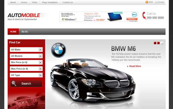 Automobile - Templatic Wordpress Theme