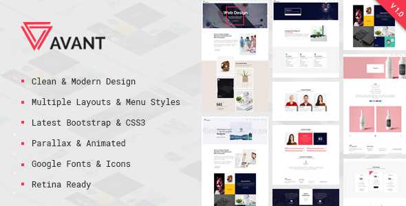 Avant - Creative & Parallax Multipurpose HTML