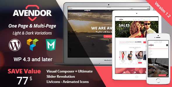 AVENDOR v1.2 - WordPress Responsive Multi-purpose Theme