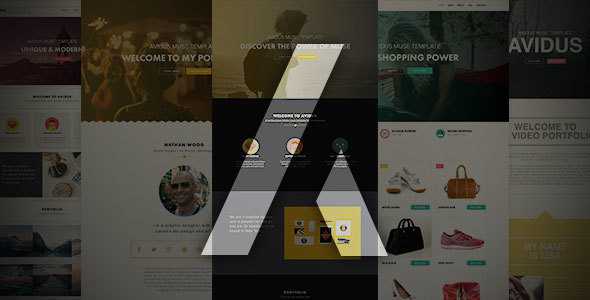Avidus - Multipurpose Muse Template for Creatives & Agencies