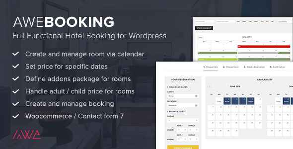 AweBooking v3.2.6 + Premium Addons