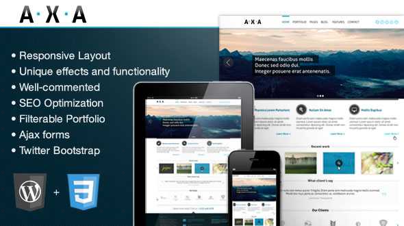 AXA – Mojothemes Premium Responsive WordPress Theme