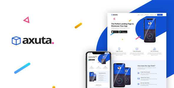 Axuta - App Landing Page Template