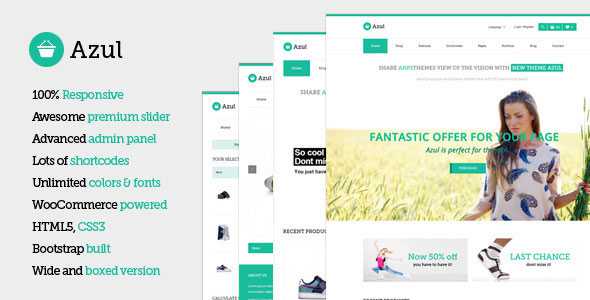 Azul - Responsive Multi-Purpose WooCommerce Theme