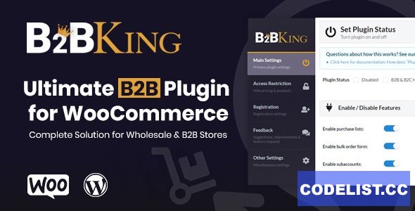 B2BKing v5.4.20 - The Ultimate WooCommerce B2B & Wholesale Plugin