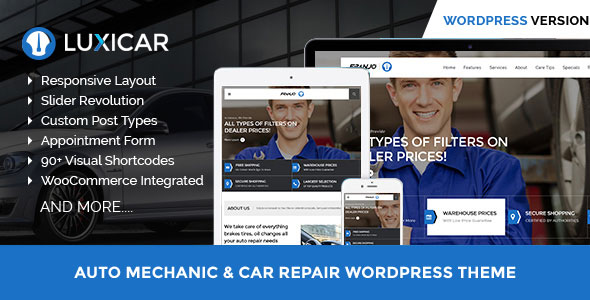LUXICAR AUTOMOTIVE & BUSINESS WORDPRESS THEME