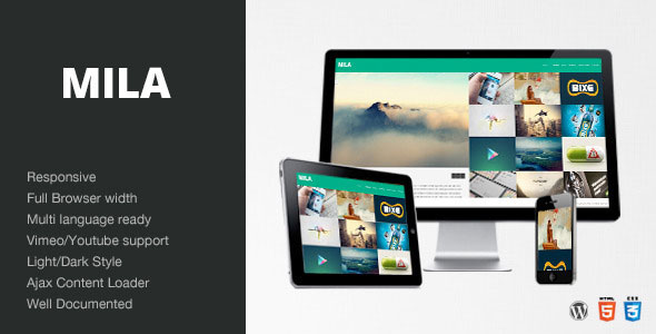 MILA - AJAX PORTFOLIO THEME - WORDPRESS