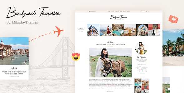 Backpack Traveler v1.6 - Modern Blog
