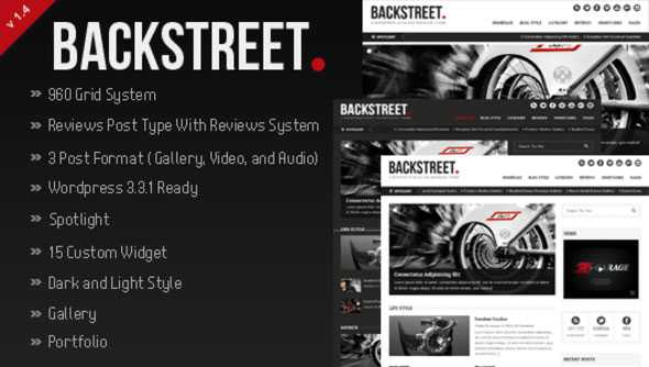 Backstreet - Themeforest Blog & Magazine Theme
