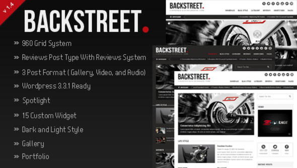BACKSTREET - THEMEFOREST BLOG & MAGAZINE THEME