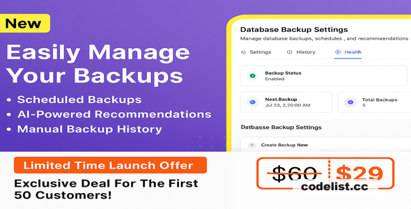 Backup Module for Tabletrack v1.0.2