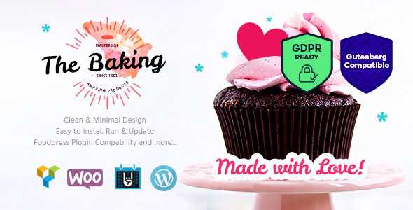 Bakery / Cake Shop / Cafe WordPress Theme v1.3.1