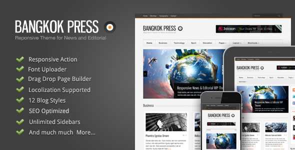 Bangkok Press - Themeforest Responsive, News & Editorial Theme